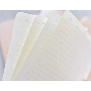 TWONE 15 paquetes de cuaderno de papel kraft con rayas A5_3