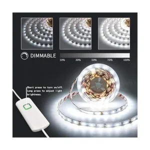 Tira de luces LED blancas 16.4 pies tira de luces LED_2