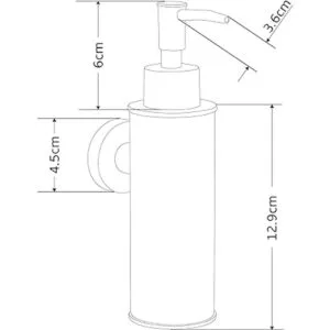 BGL Dispensador de jabón de acero inoxidable 304 para_5