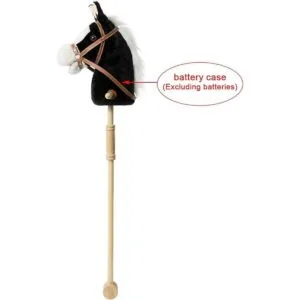 HollyHOME Caballo de palo para exteriores con ruedas de_2