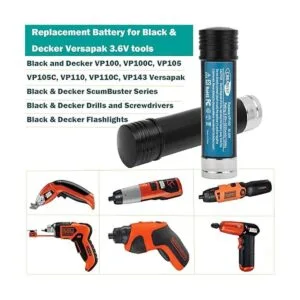 Creabest Paquete de 2 baterías de repuesto NiMH de 3.6 V