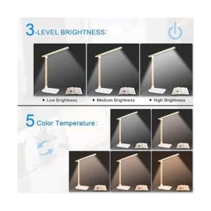 Lapeort Lámpara de escritorio LED con puerto de carga USB_2