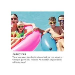 INNOCHEER Gafas de sol de fiesta para niños con protección_3