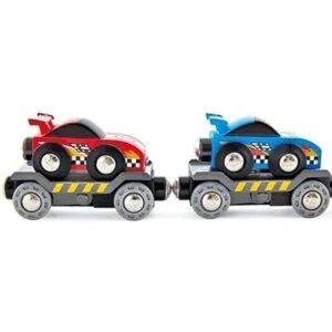 Hape Transportador de coche de carreras Juego de seis_4