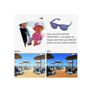 INNOCHEER Gafas de sol de fiesta para niños con protección_4