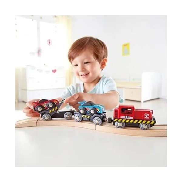 Hape Transportador de coche de carreras Juego de seis_3