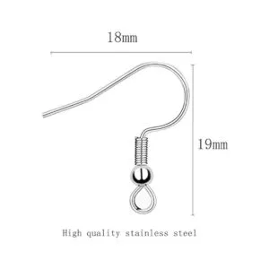 200 ganchos de acero inoxidable con cuentas coloridas para_2