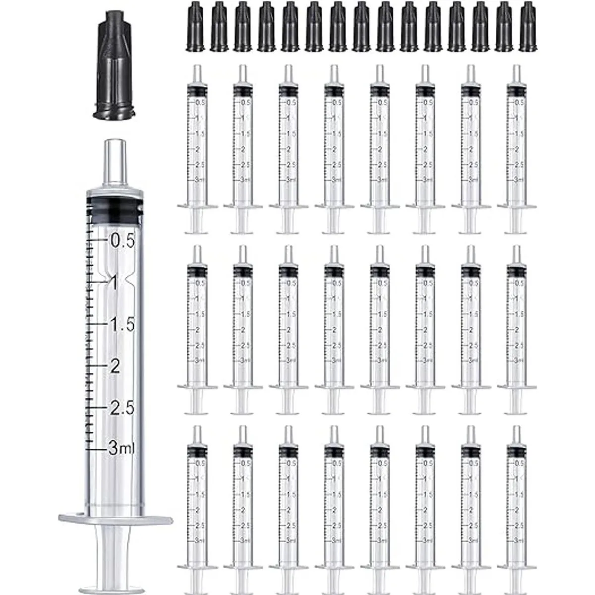 Paquete de 50 jeringas de plástico de 0.1 fl oz con tapa_1