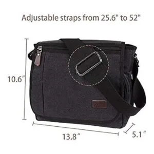 Modoker Bolsa de mensajero para hombre 13 pulgadas_2