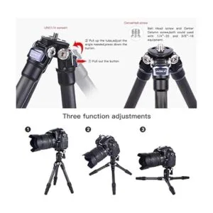 AOKA Trípode ligero de fibra de carbono compacto de 15.7_4