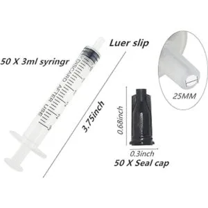 Paquete de 50 jeringas de plástico de 0.1 fl oz con tapa_3