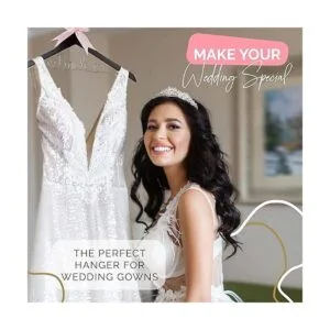 Percha de novia para vestido de novia colgador de novia