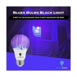 Bluex Bulbs Paquete de 2 bombillas LED negras 9 W A19 E26