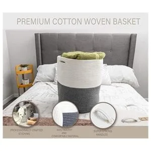 Cesta grande para la ropa sucia con tapa cesta de_3