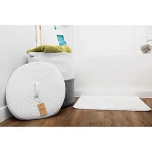 Cesta grande para la ropa sucia con tapa cesta de_6