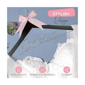 Percha de novia para vestido de novia colgador de novia