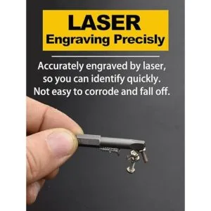 Rocaris Juego de 6 puntas de destornillador de cabeza