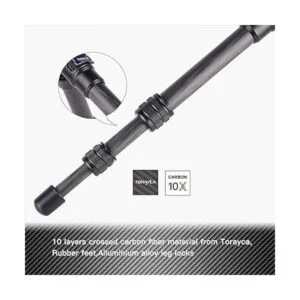 AOKA Trípode ligero de fibra de carbono compacto de 15.7_2