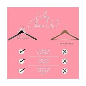 Percha de novia para vestido de novia colgador de novia