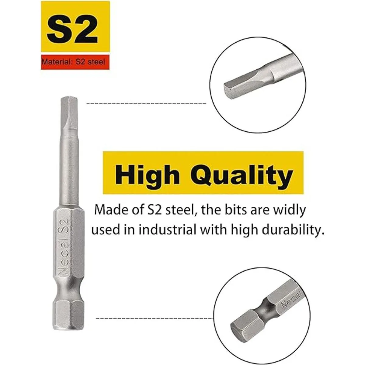 Rocaris Juego de 6 puntas de destornillador de cabeza