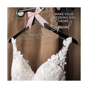 Percha de novia para vestido de novia colgador de novia