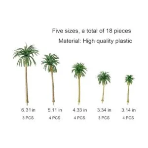 HUIANER Palmeras modelo de árbol palmeras en miniatura_2