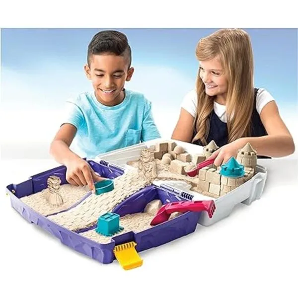 Kinetic Sand Caja de arena plegable con 2 libras de 7_3