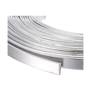 Pandahall Alambre de aluminio plano de 0.118 x 0.039 in