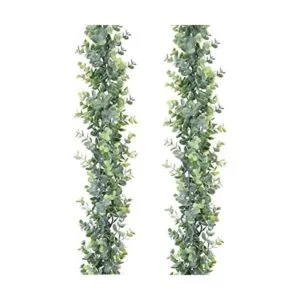 DearHouse Guirnalda de eucalipto sintética paquete de 2