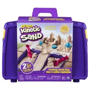 Kinetic Sand Caja de arena plegable con 2 libras de 7_1