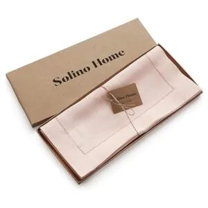 Solino Home Camino de mesa de lino con punto vainica_4