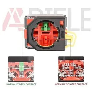 APIELE Interruptor momentáneo de botón 0.866 in cuerpo_4