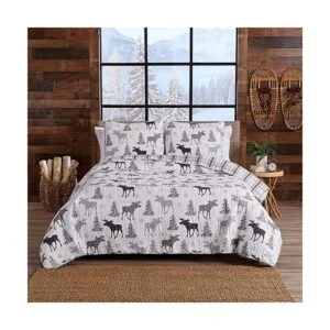 Lodge Juego de colcha para cama de matrimonio con 2_4