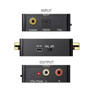 PROZOR Convertidor de audio digital a analógico compatible_3