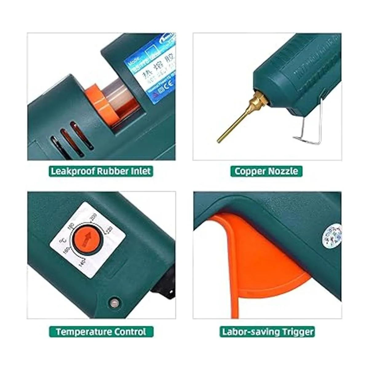 Pistola de pegamento caliente de tamaño completo 150