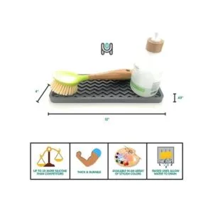 Happitasa Bandeja organizadora de silicona para_3