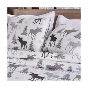 Lodge Juego de colcha para cama de matrimonio con 2_5