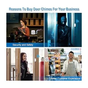 SANJIE Campanillas de puerta cuando la puerta se abre para_2