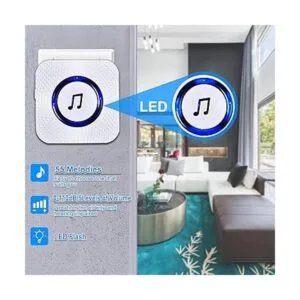 SANJIE Campanillas de puerta cuando la puerta se abre para_6