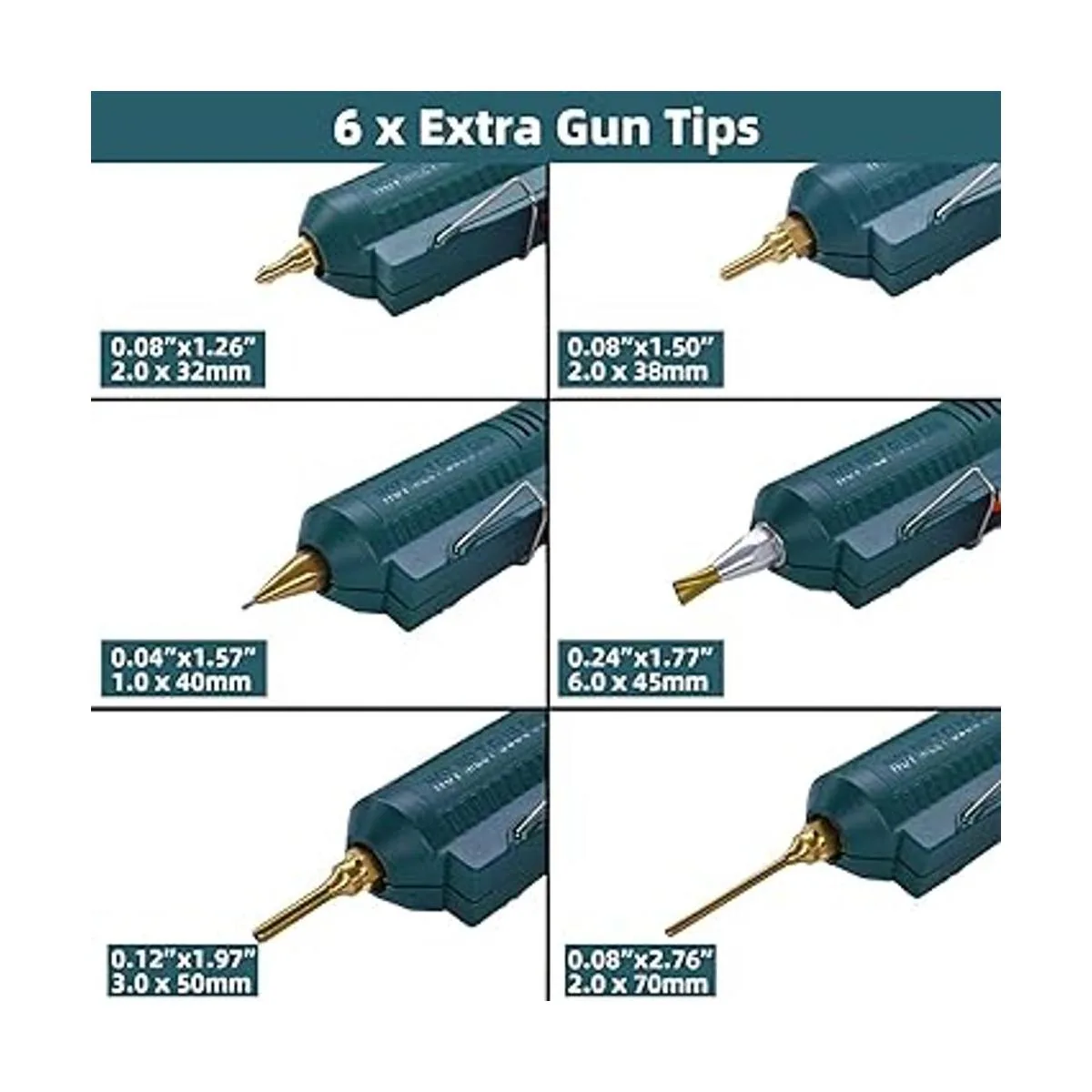 Pistola de pegamento caliente de tamaño completo 150