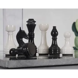 RADICALn Juego de ajedrez completo de mármol hecho a mano_5