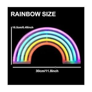 QiaoFei Letreros de luz de neón arcoíris decoración de_3