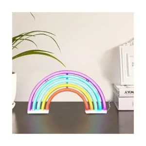 QiaoFei Letreros de luz de neón arcoíris decoración de_4