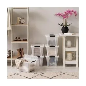 IRIS USA Contenedor organizador de plástico de 19 cuartos_4