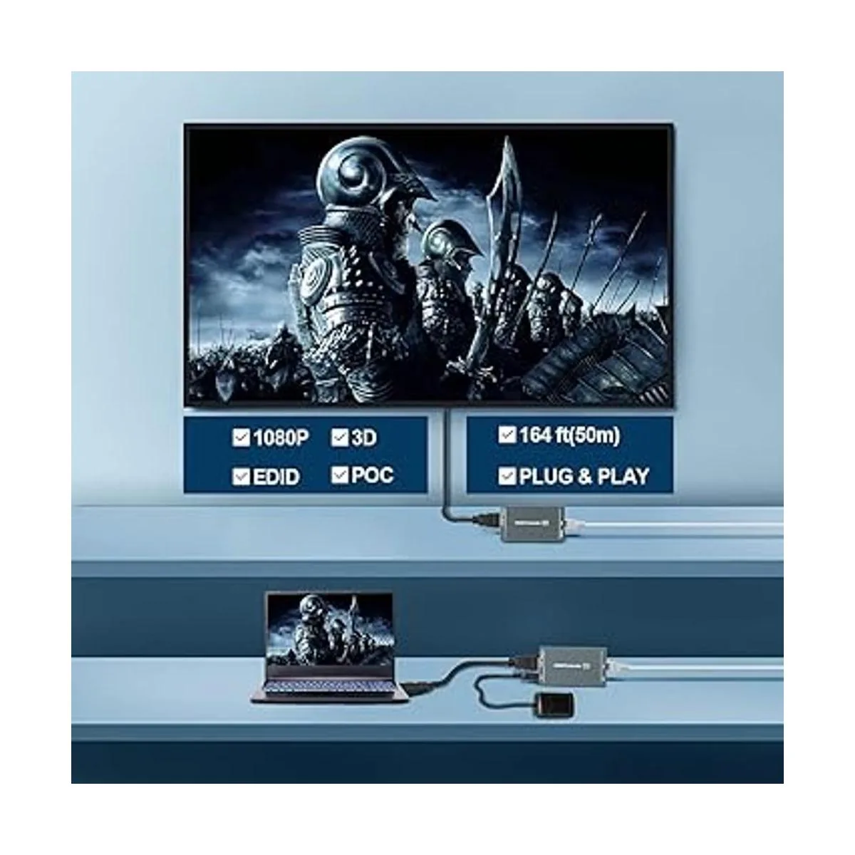 Extensor HDMI hasta 164 pies164.0 ft sobre cables_2