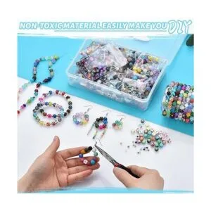 Glass Beads for Jewelry Making1400Pcs Over 120 Different