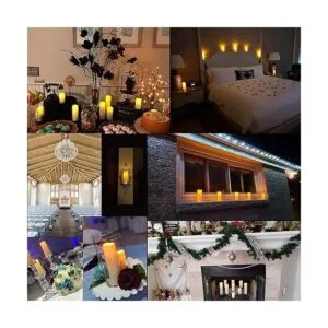 Enido Velas sin llama LED paquete exquisito de 12 velas_3