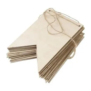 Banderines de pizarra de madera para decoración de_5