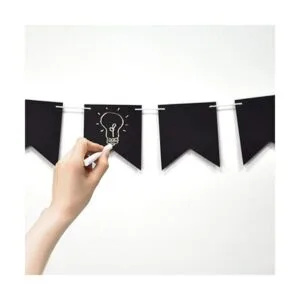 Banderines de pizarra de madera para decoración de_6