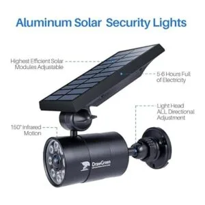 Solar Motion Sensor Light Outdoor of 2 1400Lumen